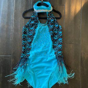 Weissman Dance Girls Costume - Light Blue - Sz LC